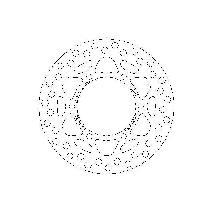 Skivbroms Fram Kx80/85 Oem Cross-Center Produkt 5100-114