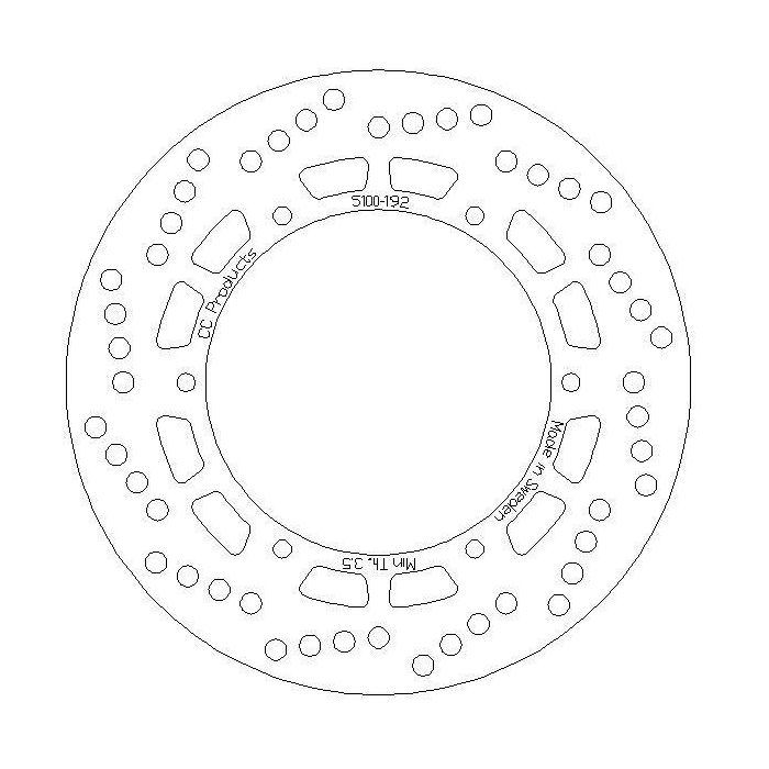 Skivbroms Fram Maico 84-85 Cross-Center Produkt 5100-192