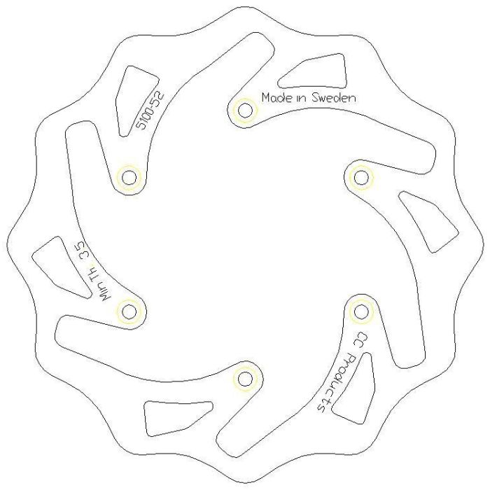 Skivbroms Bak Ktm Husaberg Cross-Center Produkt 5100-052