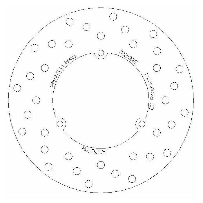 Skivbroms Rearktm 86-87 Cross-Center Produkter 5100-200