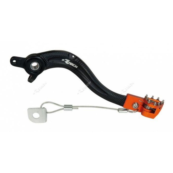 Bromspedal Foldning Bk/Orange Ktm125-530 R-Levfrktm0001