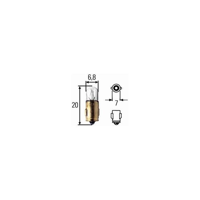 Glöda 6V 12W 7Mm Lock Ba7S