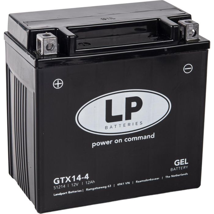 Batteri Ltx14-4 (Gtx14-Bs) 12V Gel Landport 51214 Mg Ltx14-4 Mg Gtx14-Bs (Samma Som Ytx14-Bs)