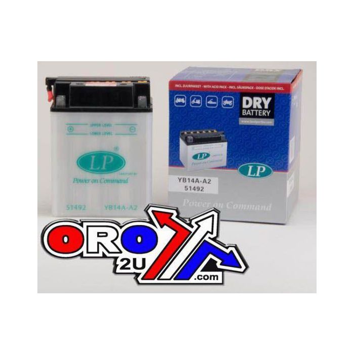 Batteri Yb14A-A2 12V 14Ah Dry Landport 51492 Mb Yb14A-A2