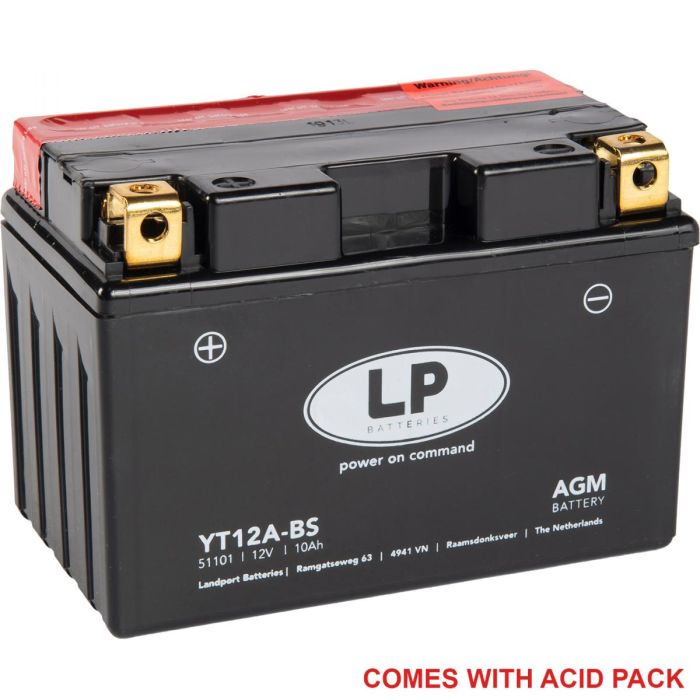 Batteri Lt12A-Bs Ma.Free Lp Landport 12V 11Ah. 51101 Yt12A-4 Agm Ma Lt12A-Bs