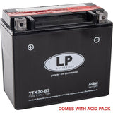 Batteri Ltx20-Bs 12V 18Ah. Mf Landport Underhållsfri 81802 Mb Ytx20-Bs Agm