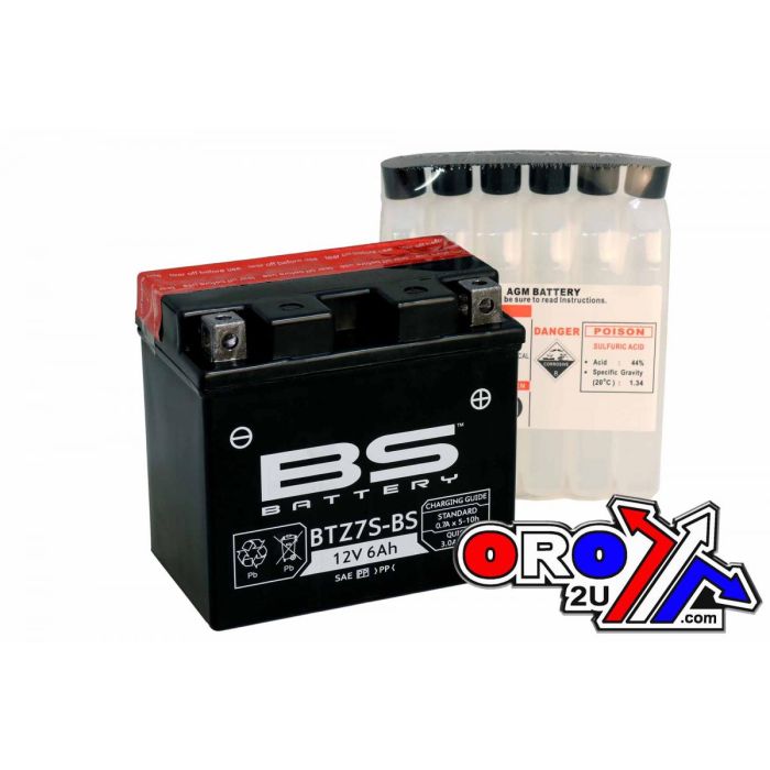 Batteri Ytz7S-Bs 12V Ma.Free Bs Underhållsfri Btz7S-Bs 300695 Bs-Btz7S-Bs