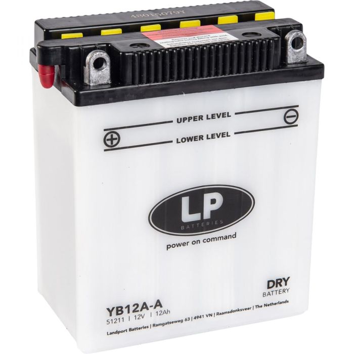 Batteri Lb12A-A 12V 12Ah. Dry Landport Mb Yb12A-A