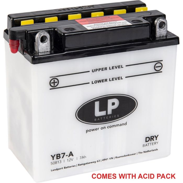 Batteri Lb7-A 12V 8Hr. Landhamn Med Syrapack Väg Mc Ma Yb7-A 50813