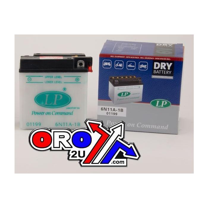 Batteri 6N11A-1B 6V 11Ah Dry Landport 01199 Dry Road Mc Mb 6N11A-1B