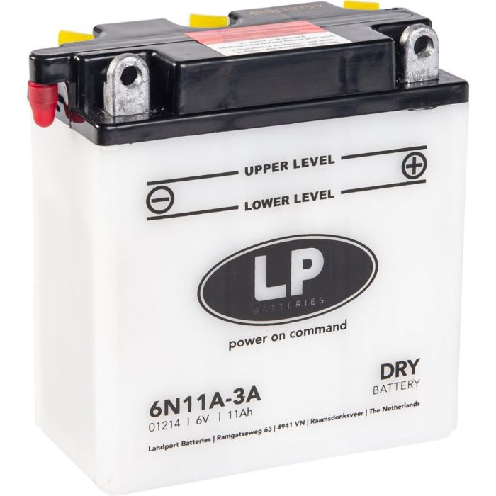 Batteri 6N11A-3A 6V 11Ah Landport 01214 Dry Road Mc Mb 6N11A-3A