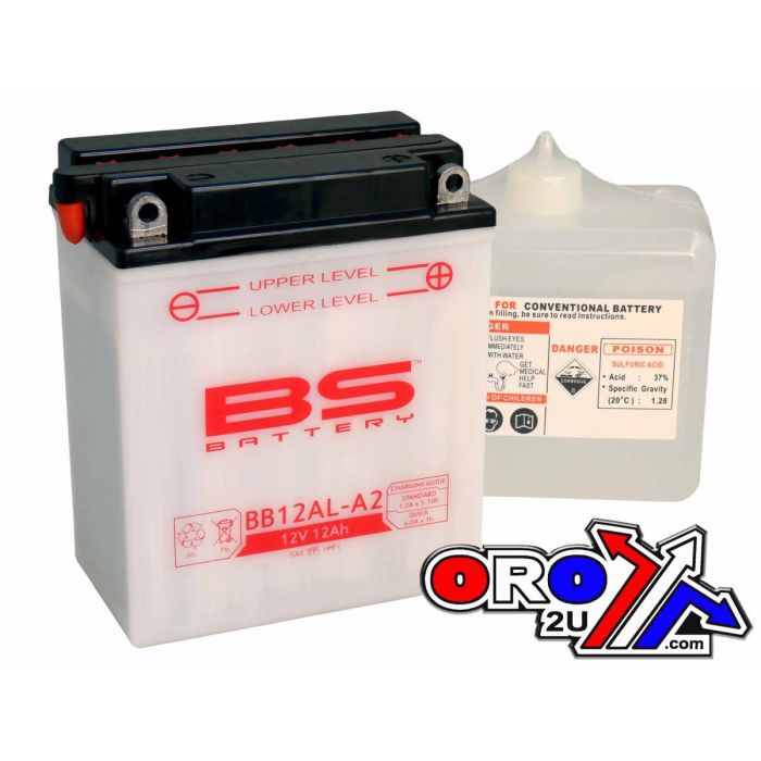 Batteri Yb12Al-A2 12V 12Ah. Bs Bs Med Syrapack Bb12Al-A2 310564 Bs-Bb12Al-A2