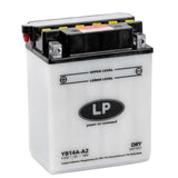 Batteri Yb14-A2 12V 14Ah. Dry Landport 51412 Mb Yb14-A2 Ingen Syra Med Batteri!!