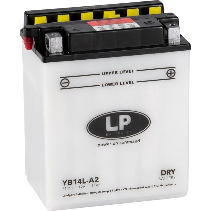 Batteri Yb14L-A2 12V 14Ah. Dry Landport 51411 Mb Yb14L-A2