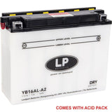 Batteri Lb16Al-A2 12V 16Ah Landhamn Med Syrapack Väg Mc Ma Yb16Al-A2