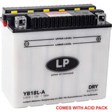 Batteri Yb18L-A 12V 18Ah. Landhamn Med Syrapack Väg Mc Ma Yb18L-A Md Lb18L-A