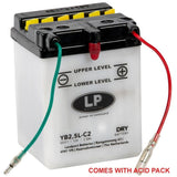 Batteri Yb25L-C2 12V 25Ah. Landhamn Med Syrapack Väg Mc Ma Yb2.5L-C2