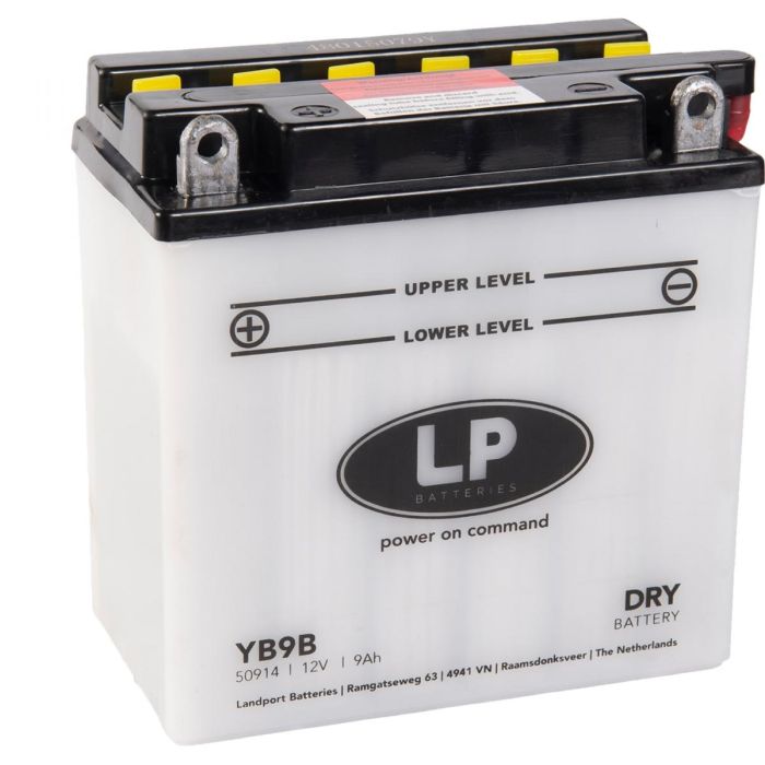 Batteri Yb9B 12V 9Ah. Dry Landport 50914 Mb 12N9-4B-1