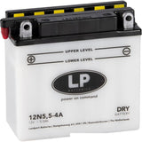 Batteri 12N55-4A 12V 5Ah. Dry+Syra Landport Mb 12N5.5-4A