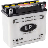 Batteri 12N55-4B 12V 5Ah. Dry+Syra Landport 50613 Mb 12N5.5-4B 12N5.5-4B