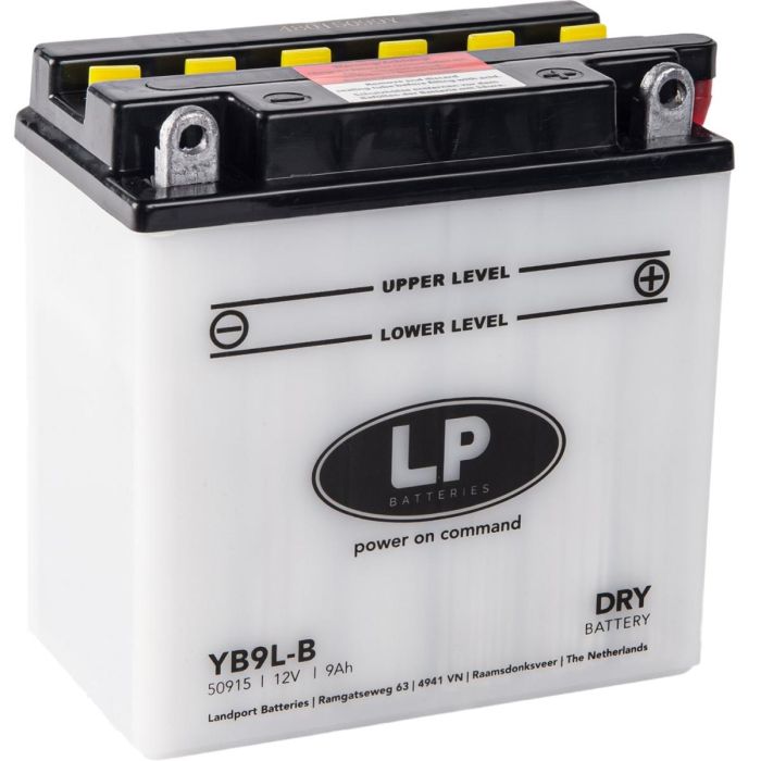 Batteri Lb9L-B 12V 9Ah Lp Dry+Syra Landport