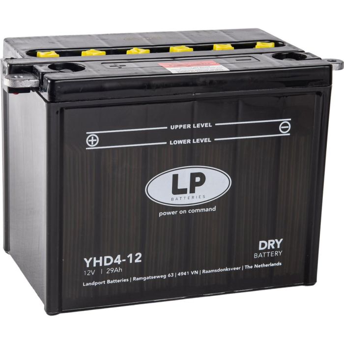 Batteri Yhd4-12 12V 28Ah Dry Landport 53236 Harley Davidson Mb Yhd4-12