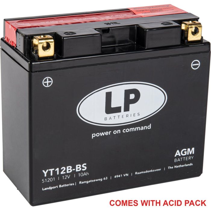 Batteri Lt12B-Bs 12V 11Ah Mf Landport 51201 Maintenan Free Yt12B-Bs Agm Ma Lt12B-Bs