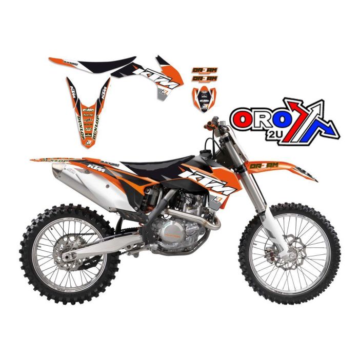 13-15 Sx/Sxf Ktm Dream-3 Blackbird Full Team Kit 8538E