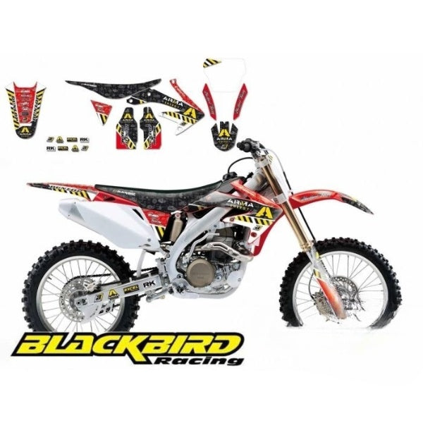 05-08 Crf450 Arma Energy Blackbird Full Team Kit 8134F