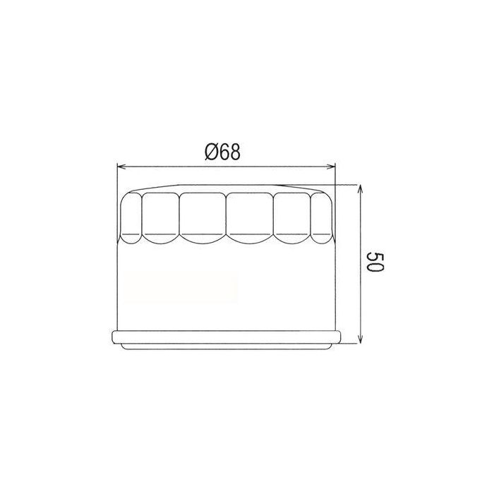 Oljefilter Hf147 Kan Typ 5Dm-13440-00 00128045 Mf8147