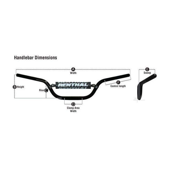 Renthal Twinwall Mcgrath 999 Mcgrath / Short Renthal 999-01-Pe-07-261 Lila