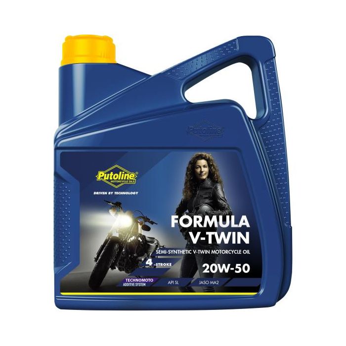 4Lt Formula V Twin 20/50W Putoline Formv20/50-4 4Lt Låda = 4