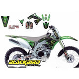 09-11 Kxf450 Monster Energy Blackbird 2419R8 Grafisk Kit