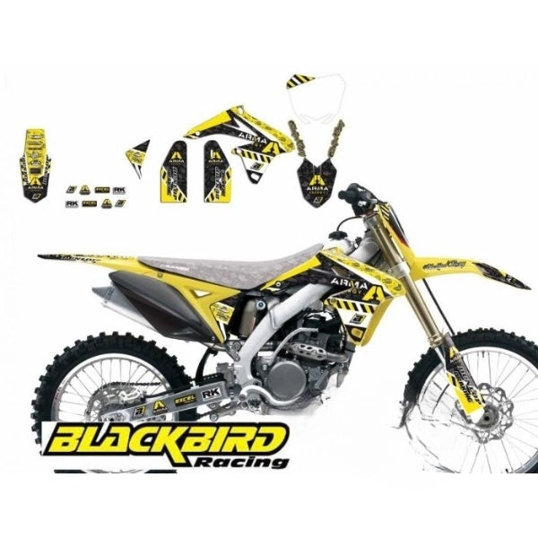 10-17 Rmz250 Arma Energy Blackbird 2319F Grafisk Kit