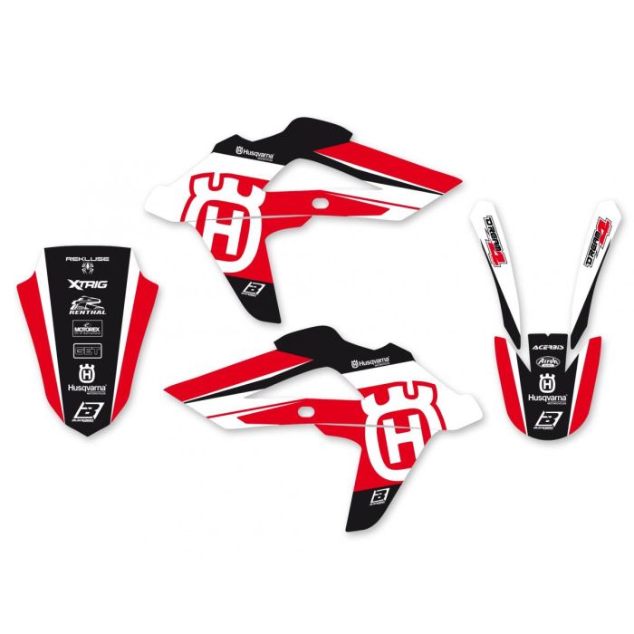 08-13 Husky Dream 4 Red Blackbird Decal Kit 2608N Husqvarna Te Tc Cr Wr