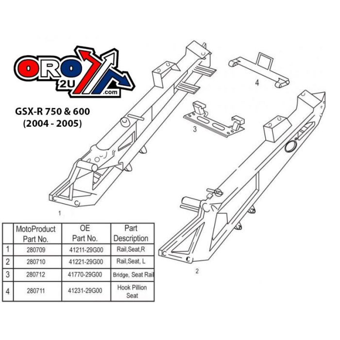 Subram Suzuki Kit Gsx-R 41211-29G00 41770-29G00