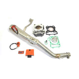 Cylinder Full Kit B 65Mm Ktm Duke 125 10-15 Avgas Athena P400270100018 160Cc Big Bore (Kolv Styrenhet Och Avgassystem Ingår)