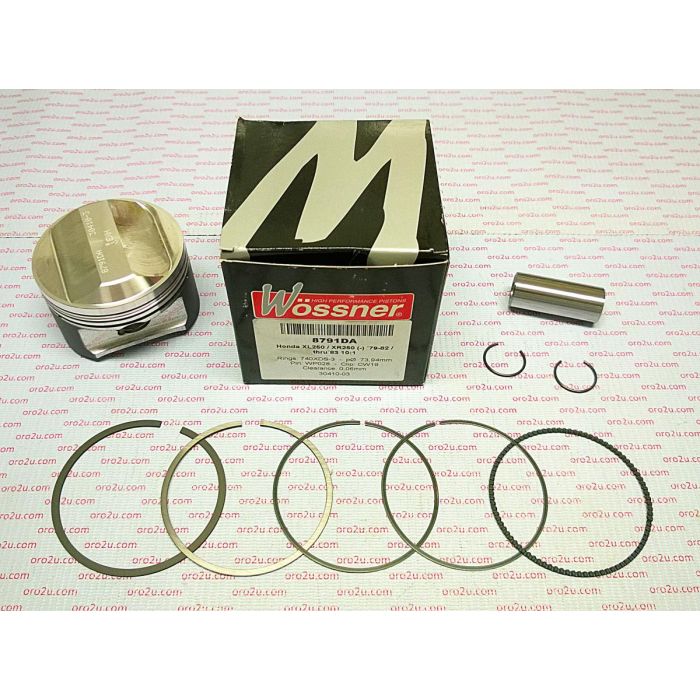 Piston Kit Xr Xl 250 7450 Wossner 8791D050 79-83