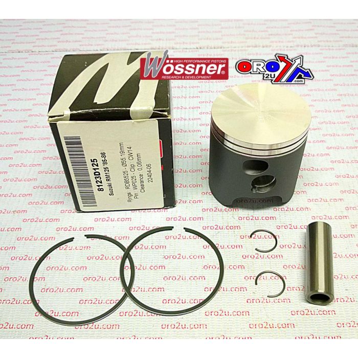 Kolvkit 85-86 Rm125 5450 Wossner 8123D050 Suzuki Mx