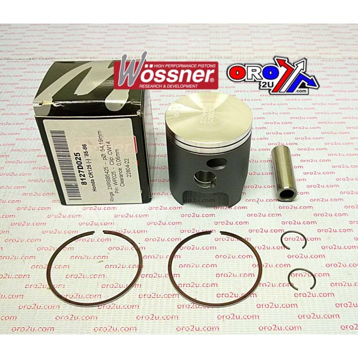 Kolvkit 85-86 Cr125 5425 Wossner 8127D025 Honda Mx