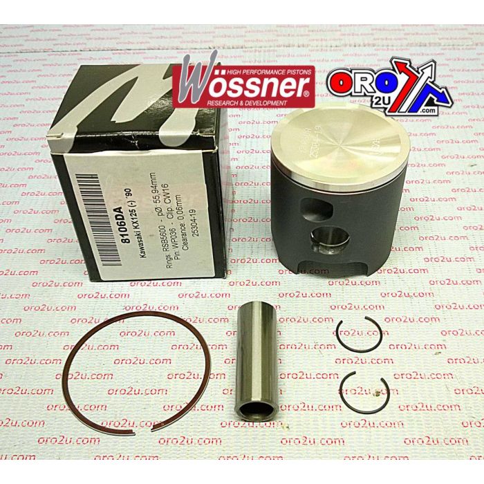 Piston Kit 1990 Kx125 5700 Wossner 8106D100 Kawasaki Mx