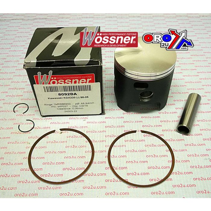 Piston Kit 97-05 Kdx220 6900 Wossner 8092Dc Kawasaki