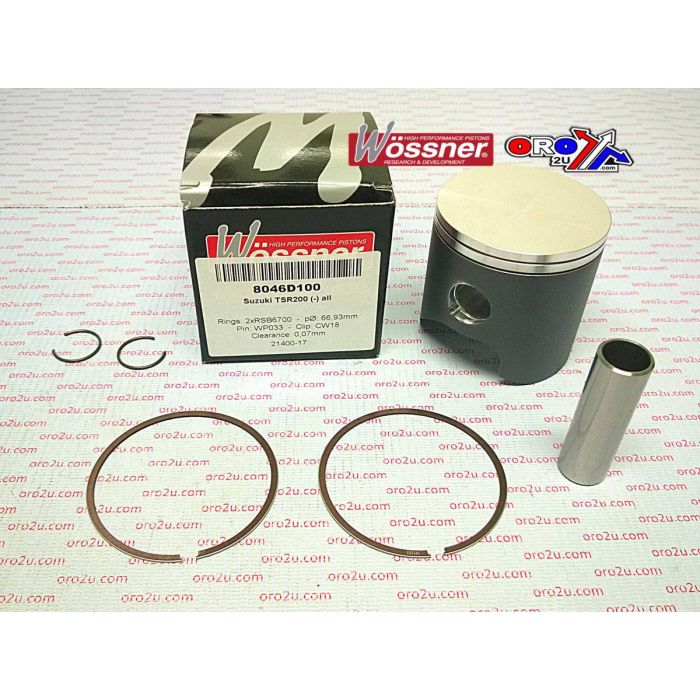 Piston Kit Ts200R All 67Mm Wossner 8046D100 Suzuki