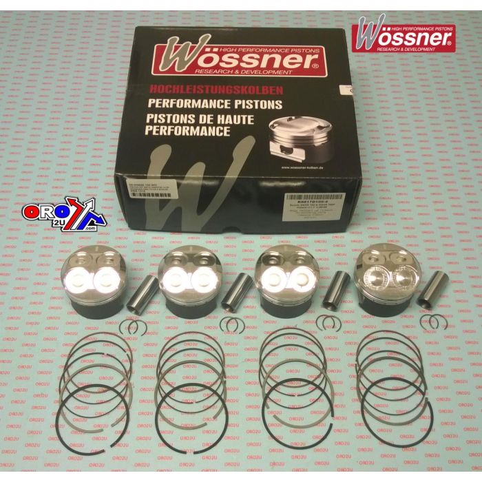 Piston Kit Set/4 Gsxr750 7400 Wossner K8817D100-4 Suzuki Oversize 100 Mm