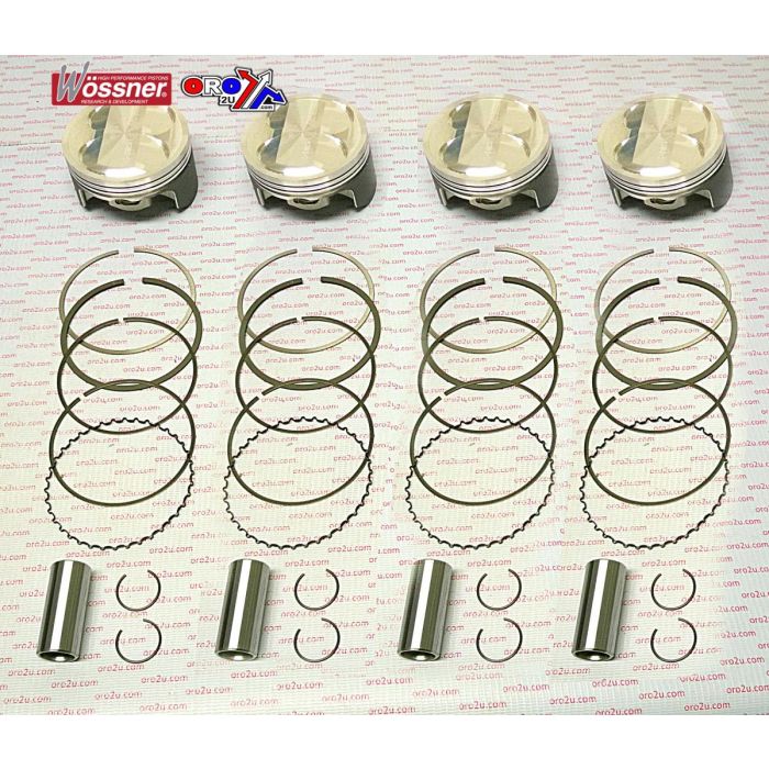 Piston Kit Set/4 Gsxr1100 80 Wossner K8530D200-4 Suzuki Oversize 2.00Mm / 1165Cc