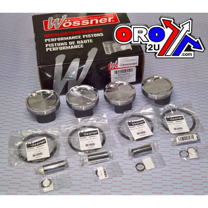 Piston Kit Set/4 Hayabusa 85 Wossner K8733D400-4 Suzuki 2008-2016 Displ. 1474Cc