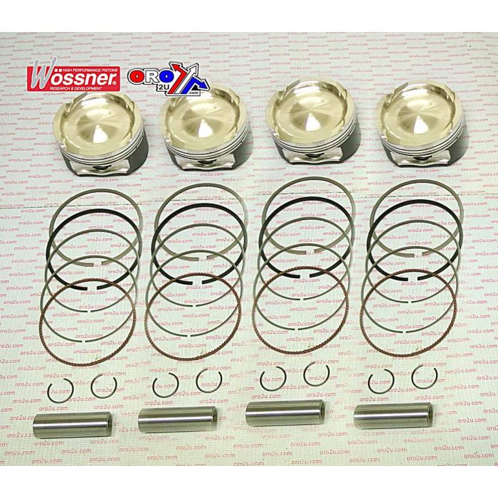 Piston Kit Set/4 Hayabusa 81 Wossner K8736Da-4 Suzuki Turbo 2008-On Displ. 1340Cc