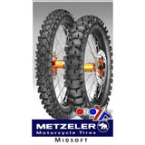 18-110/100 360Msr Metzeler Mx Mid-Soft Bak 2762400 Däck 110/100 - 18 M/C 64M Mst Mc360