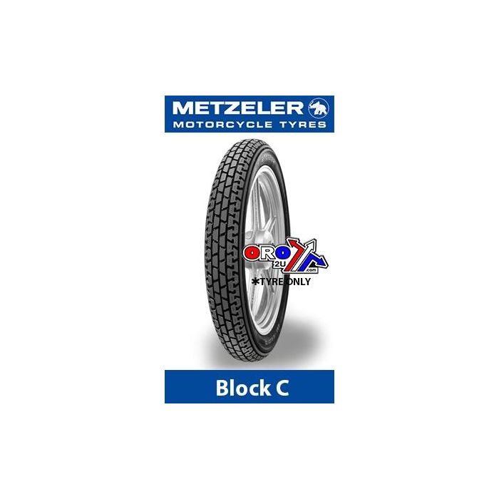 3.50 - 19 57P Unv Block C Metzeler 0110000 Däck Väg Mc