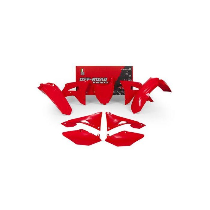 Plastkit 6St Rd Crf450R 17-18 Crf250R 18 Rtech Kit R-Kitcrf-Rs0-599 Röd